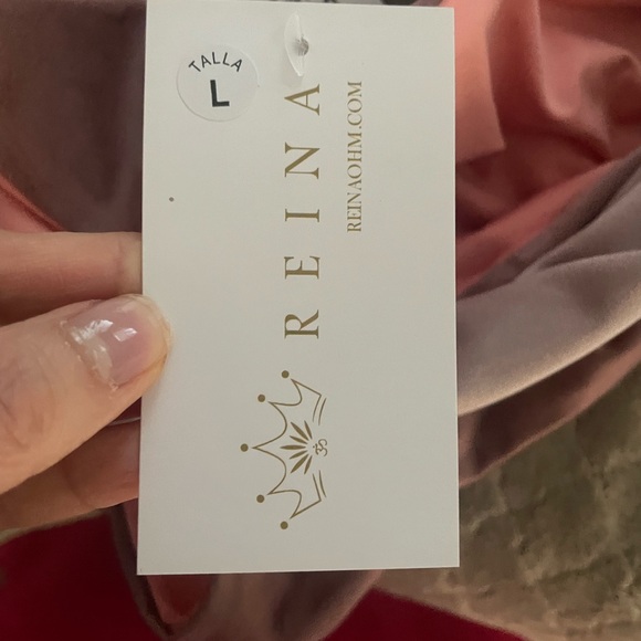 NWT REINA Bikini Swimsuit Rose Pink Large - Picture 8 of 13